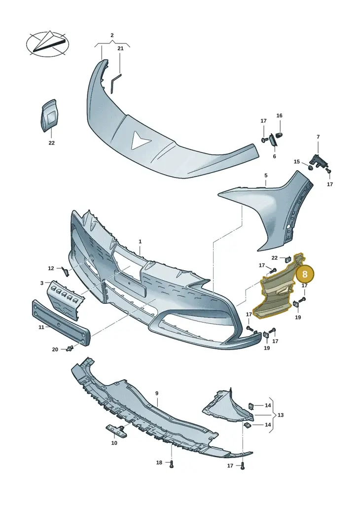 11H8075769B9 — SEAT CUPRA Tavascan (2023-) diagram 20h807010, position 8