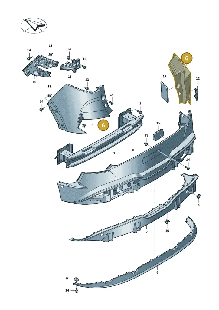 11H807983GRU — SEAT CUPRA Tavascan (2023-) diagram 20h807050, position 6