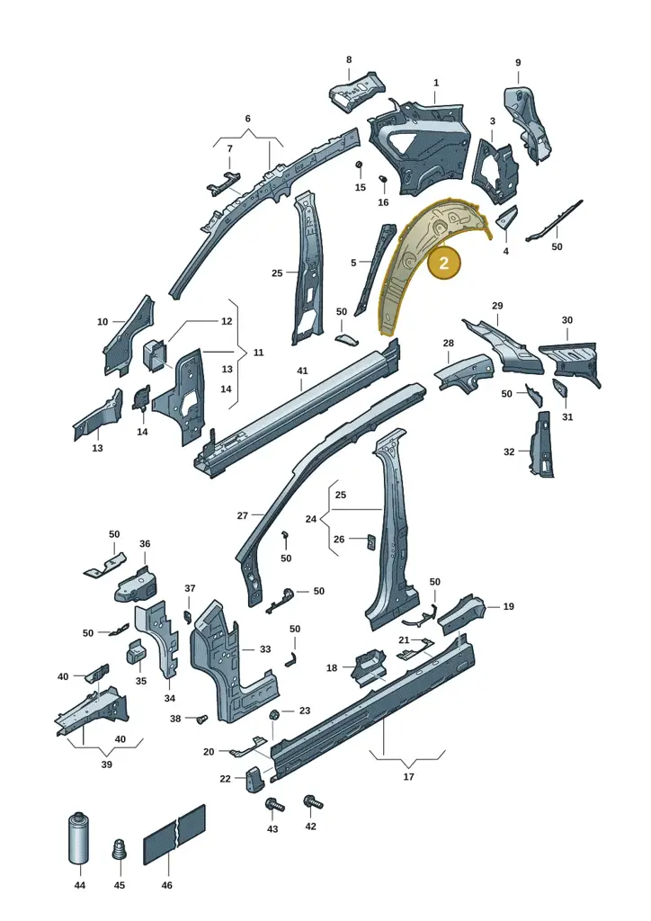 11H809411GRV — SEAT CUPRA Tavascan (2023-) diagram 20h809000, position 2