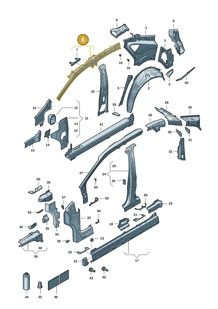 11H809421GRV — SEAT CUPRA Tavascan (2023-) diagram 20h809000, position 6