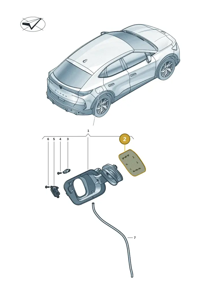 11H809909GRU — SEAT CUPRA Tavascan (2023-) diagram 20h809050, position 2