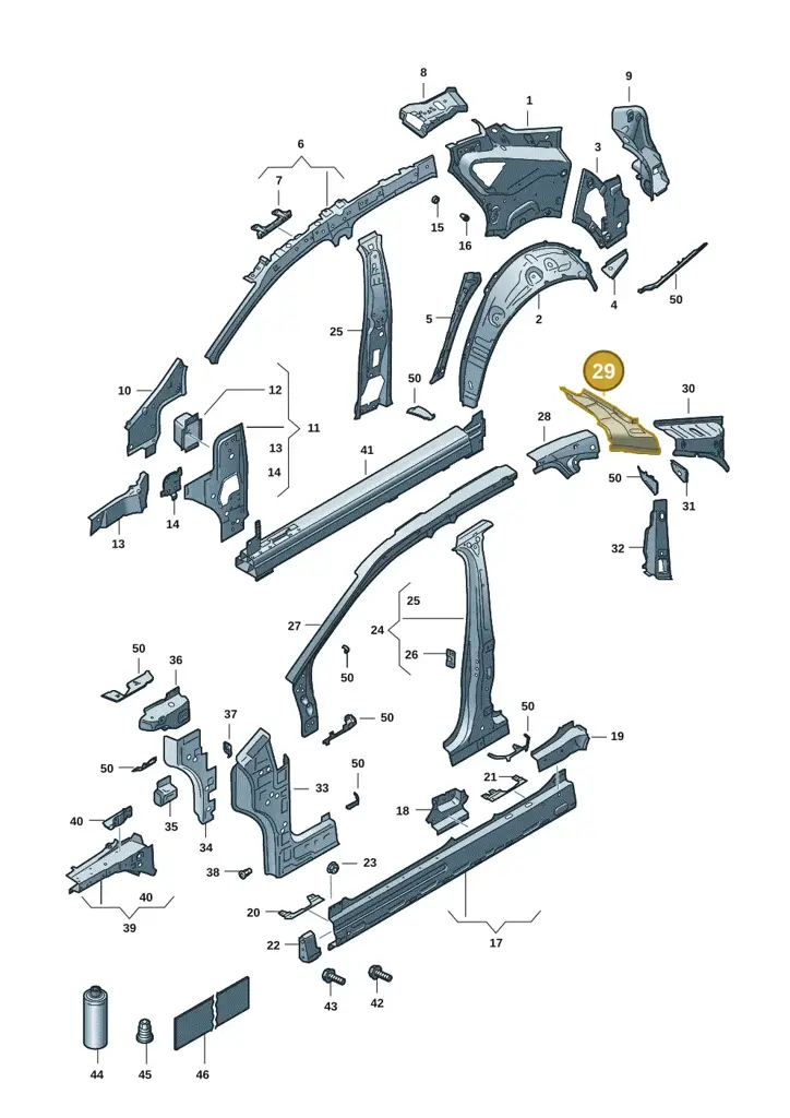 11H810504GRV — SEAT CUPRA Tavascan (2023-) diagram 20h809000, position 29