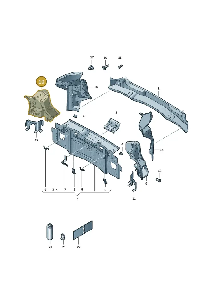 11H813332GRV — SEAT CUPRA Tavascan (2023-) diagram 20h813000, position 10
