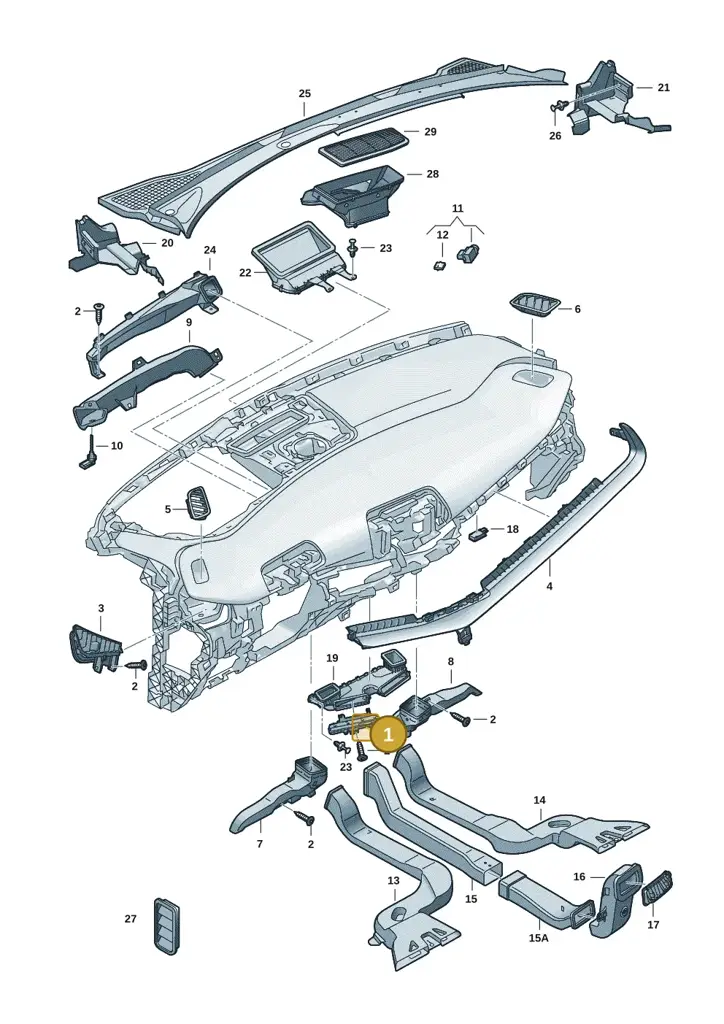 11H819110OUM — SEAT CUPRA Tavascan (2023-) diagram 20h819300, position 1