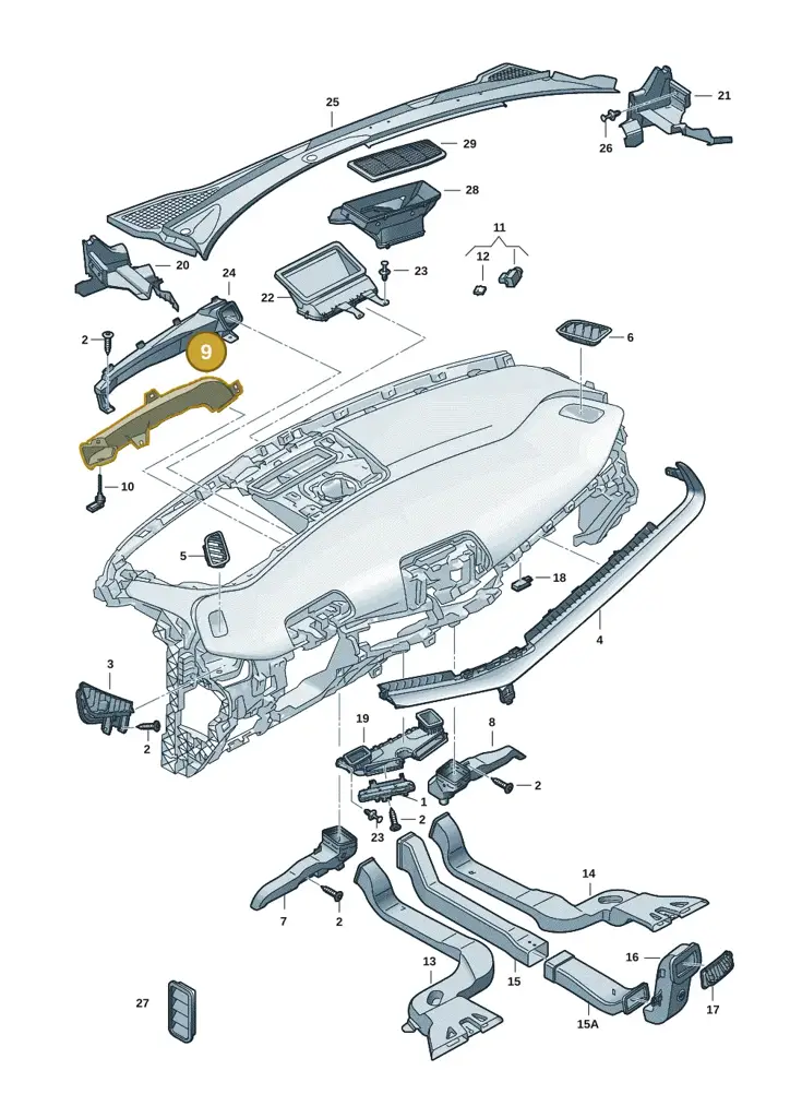 11H819633 — SEAT CUPRA Tavascan (2023-) diagram 20h819300, position 9