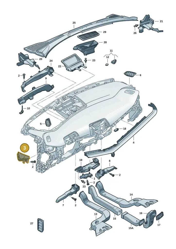 11H820903OUM — SEAT CUPRA Tavascan (2023-) diagram 20h819300, position 3