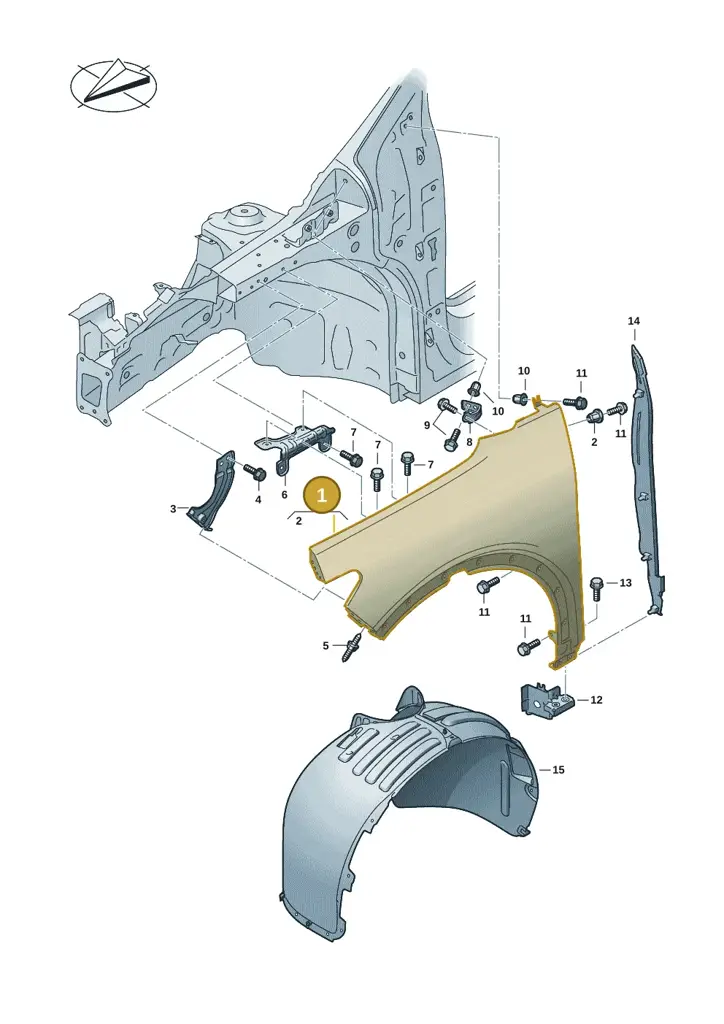 11H821022GRV — SEAT CUPRA Tavascan (2023-) diagram 20h821000, position 1