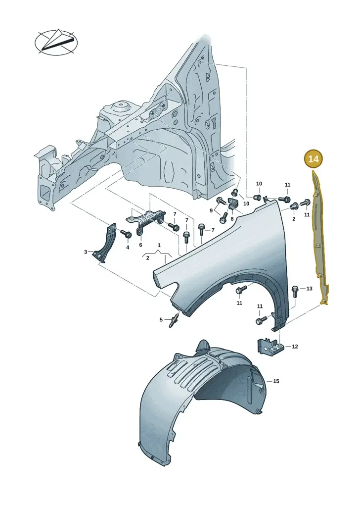 11H821111 — SEAT CUPRA Tavascan (2023-) diagram 20h821000, position 14
