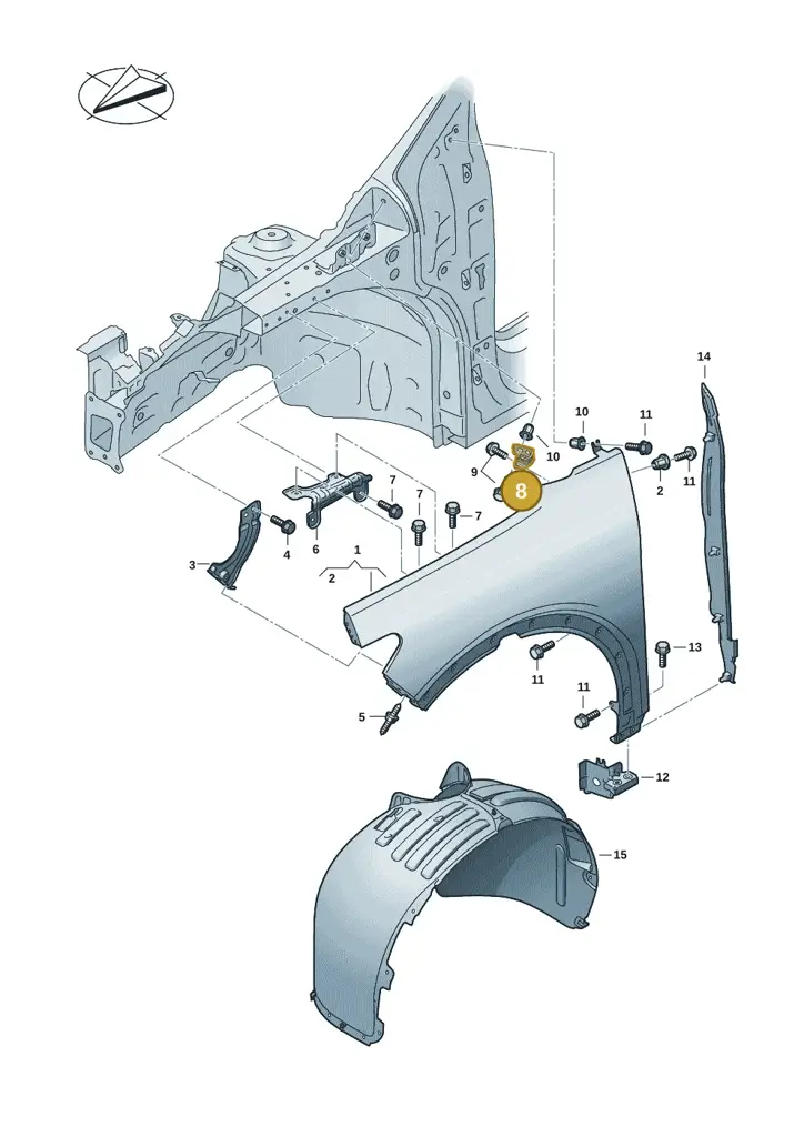 11H821429AGRV — SEAT CUPRA Tavascan (2023-) diagram 20h821000, position 8