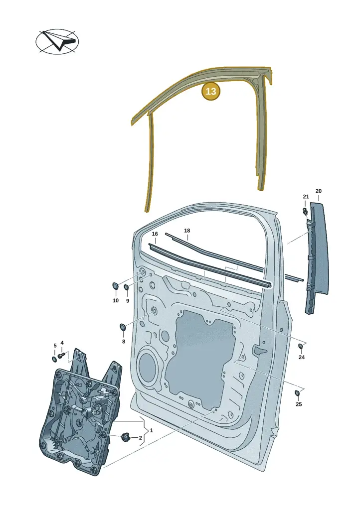 11H837439C5AP — SEAT CUPRA Tavascan (2023-) diagram 11a837500, position 13