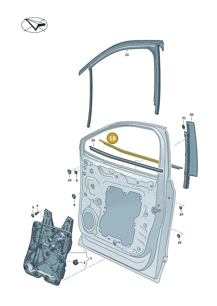 11H8374775AP — SEAT CUPRA Tavascan (2023-) diagram 11a837500, position 18