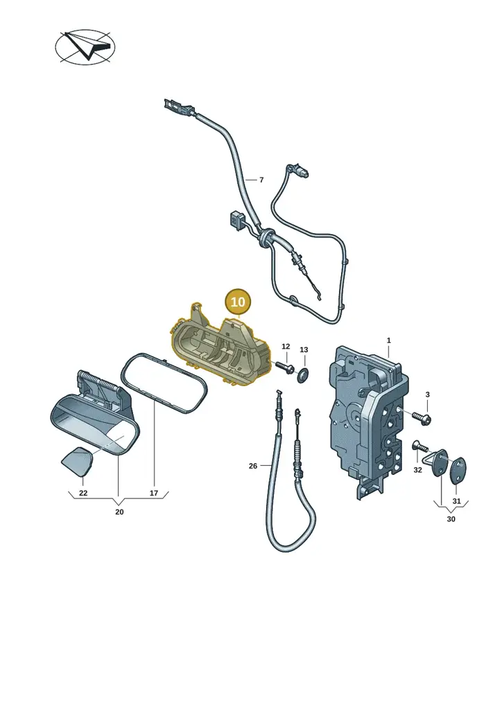 11H837811C — SEAT CUPRA Tavascan (2023-) diagram 11a837000, position 10