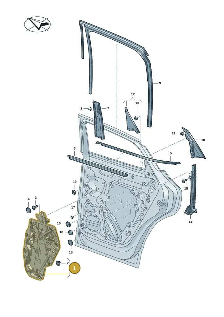 11H839461 — SEAT CUPRA Tavascan (2023-) diagram 20h839500, position 1
