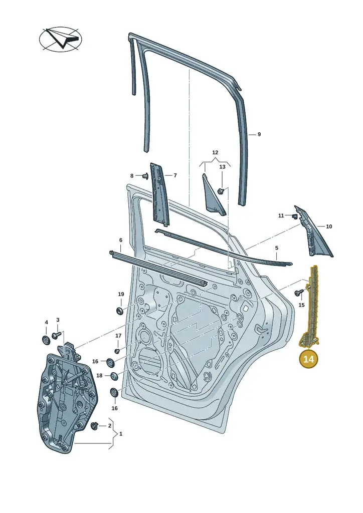 11H839613A — SEAT CUPRA Tavascan (2023-) diagram 20h839500, position 14
