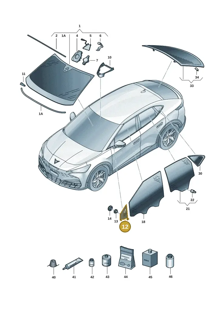 11H845114C5AP — SEAT CUPRA Tavascan (2023-) diagram 20h845000, position 12