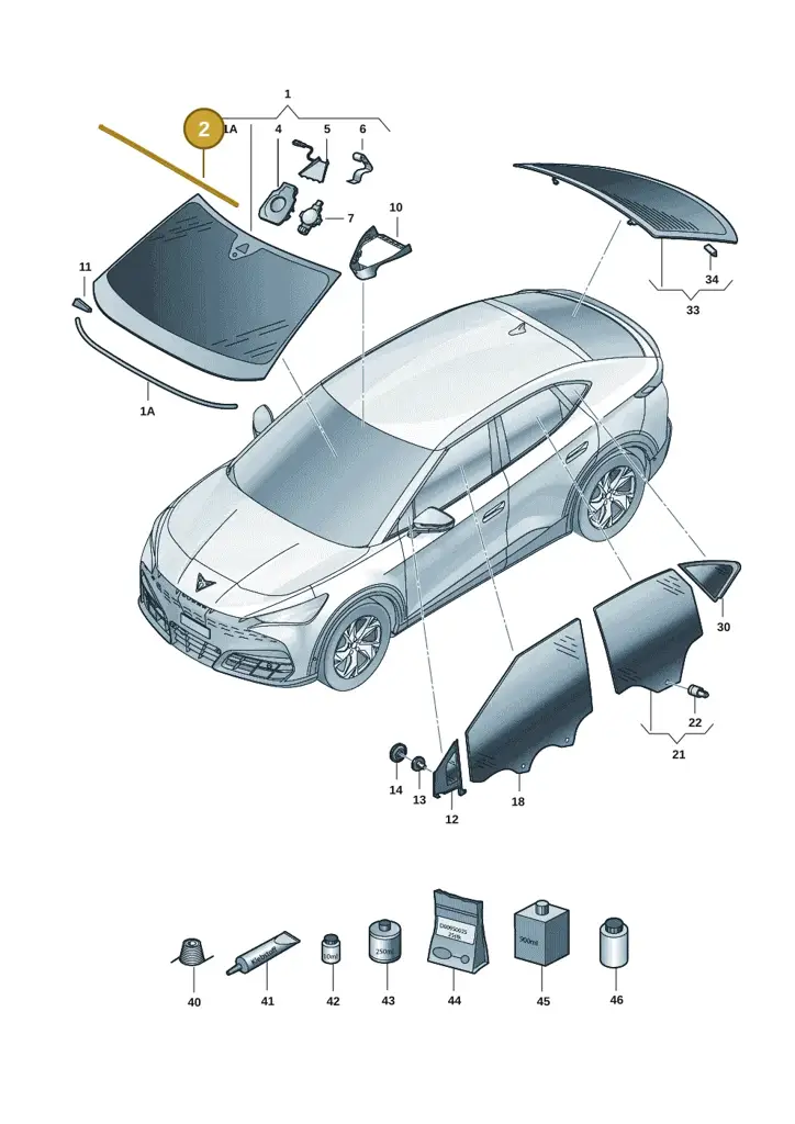 11H845132 — SEAT CUPRA Tavascan (2023-) diagram 20h845000, position 2