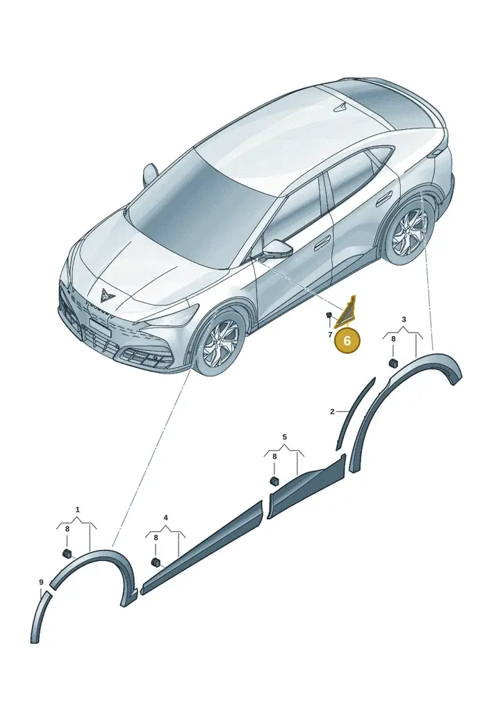 11H853271UXD — SEAT CUPRA Tavascan (2023-) diagram 20h853030, position 6