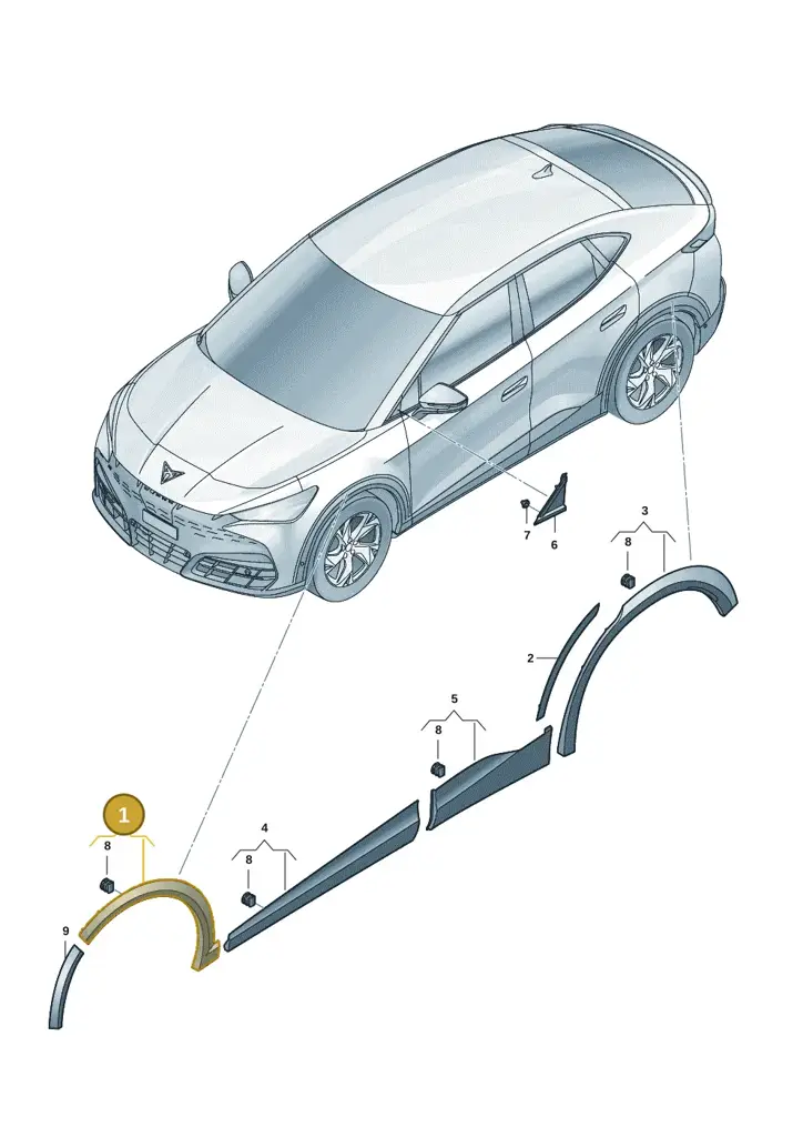 11H853717Y9T — SEAT CUPRA Tavascan (2023-) diagram 20h853030, position 1