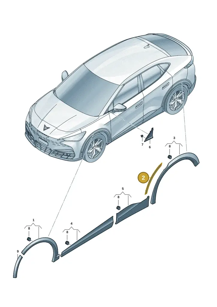 11H854820Y9T — SEAT CUPRA Tavascan (2023-) diagram 20h853030, position 2
