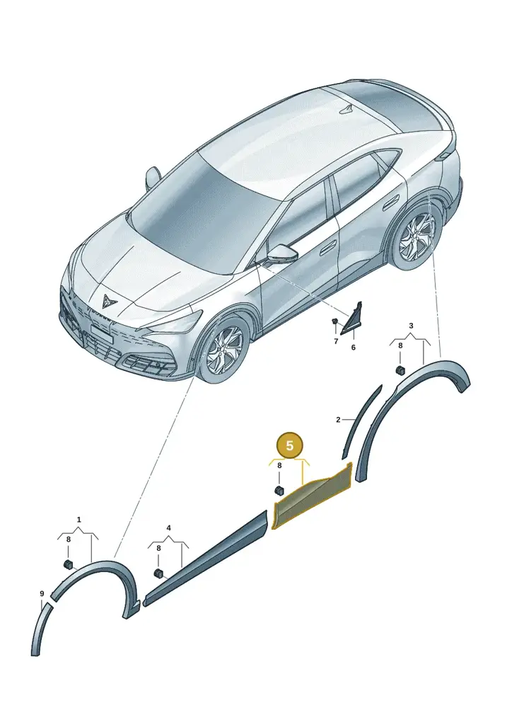 11H854950Y9T — SEAT CUPRA Tavascan (2023-) diagram 20h853030, position 5