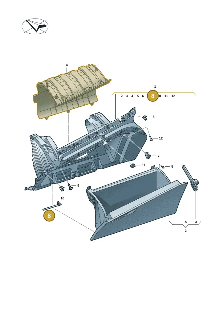11H8573654PK — SEAT CUPRA Tavascan (2023-) diagram 20h857030, position 8