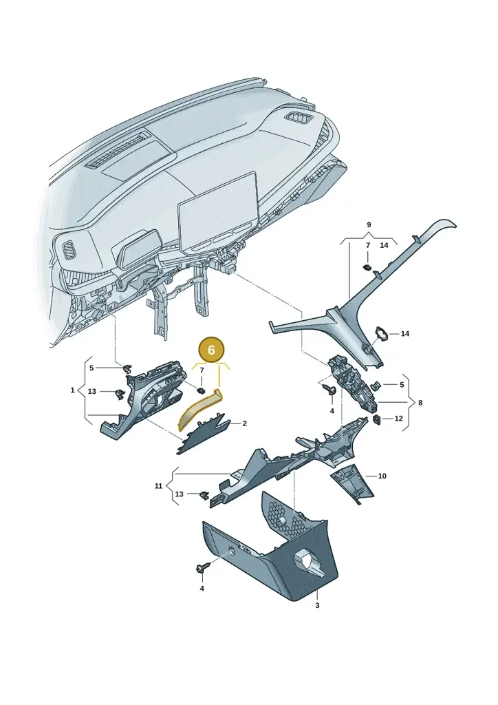 11H8573778RX — SEAT CUPRA Tavascan (2023-) diagram 20h857020, position 6