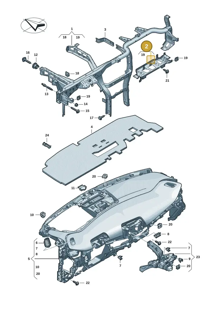 11H857392A — SEAT CUPRA Tavascan (2023-) diagram 20h857000, position 2