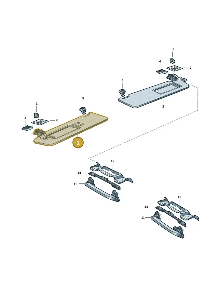 11H857551A2UV — SEAT CUPRA Tavascan (2023-) diagram 10a857050, position 1