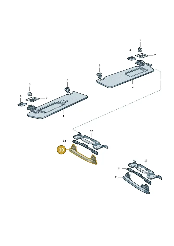 11H8576074PK — SEAT CUPRA Tavascan (2023-) diagram 10a857050, position 10