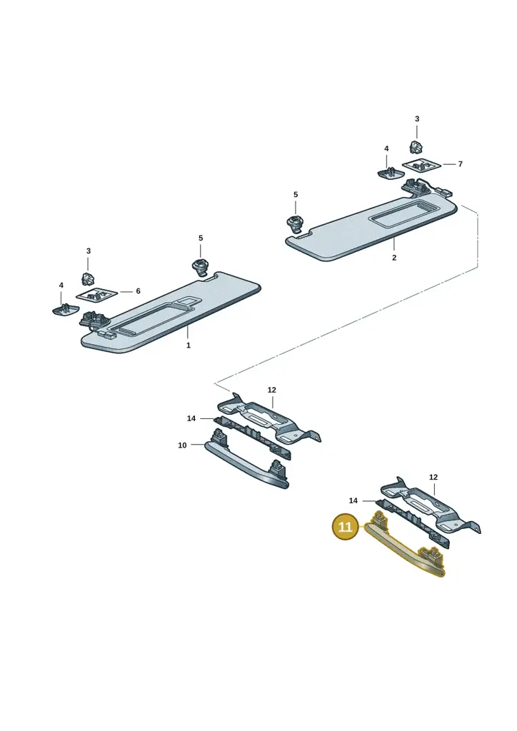 11H8576434PK — SEAT CUPRA Tavascan (2023-) diagram 10a857050, position 11