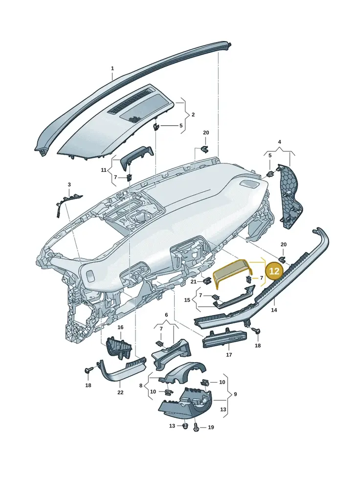 11H8580631QB — SEAT CUPRA Tavascan (2023-) diagram 20h857010, position 12