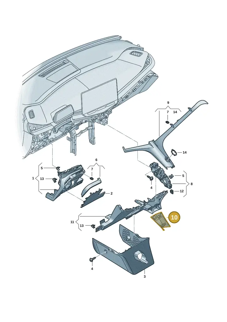 11H8580794PK — SEAT CUPRA Tavascan (2023-) diagram 20h857020, position 10
