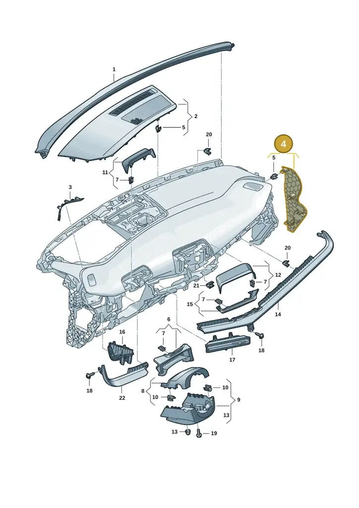 11H8582174PK — SEAT CUPRA Tavascan (2023-) diagram 20h857010, position 4