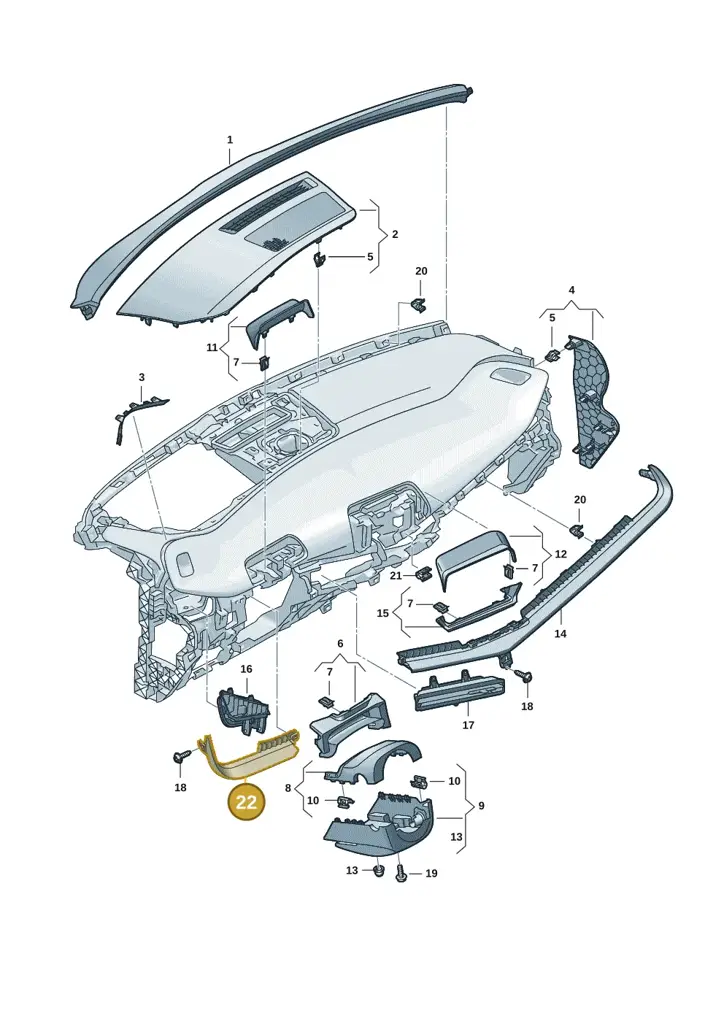 11H858415OUM — SEAT CUPRA Tavascan (2023-) diagram 20h857010, position 22