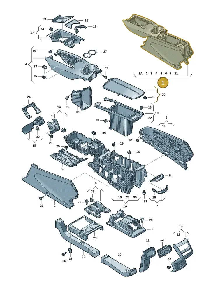 11H863241AOYW — SEAT CUPRA Tavascan (2023-) diagram 20h863060, position 1