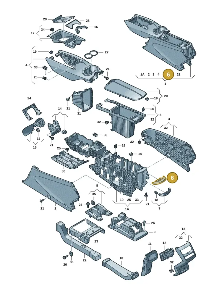 11H8632844PK — SEAT CUPRA Tavascan (2023-) diagram 20h863060, position 6