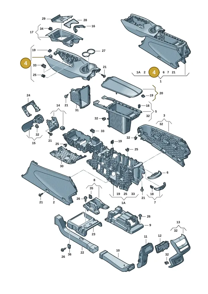 11H863475OYV — SEAT CUPRA Tavascan (2023-) diagram 20h863060, position 4