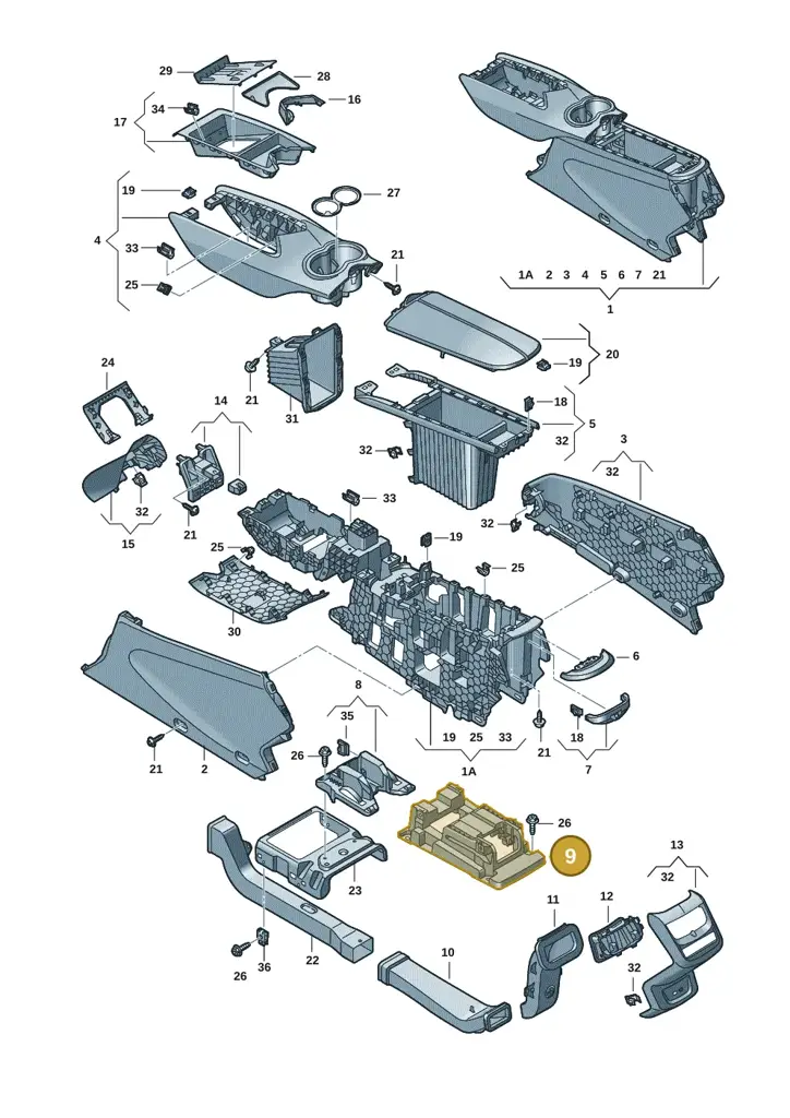 11H863525 — SEAT CUPRA Tavascan (2023-) diagram 20h863060, position 9