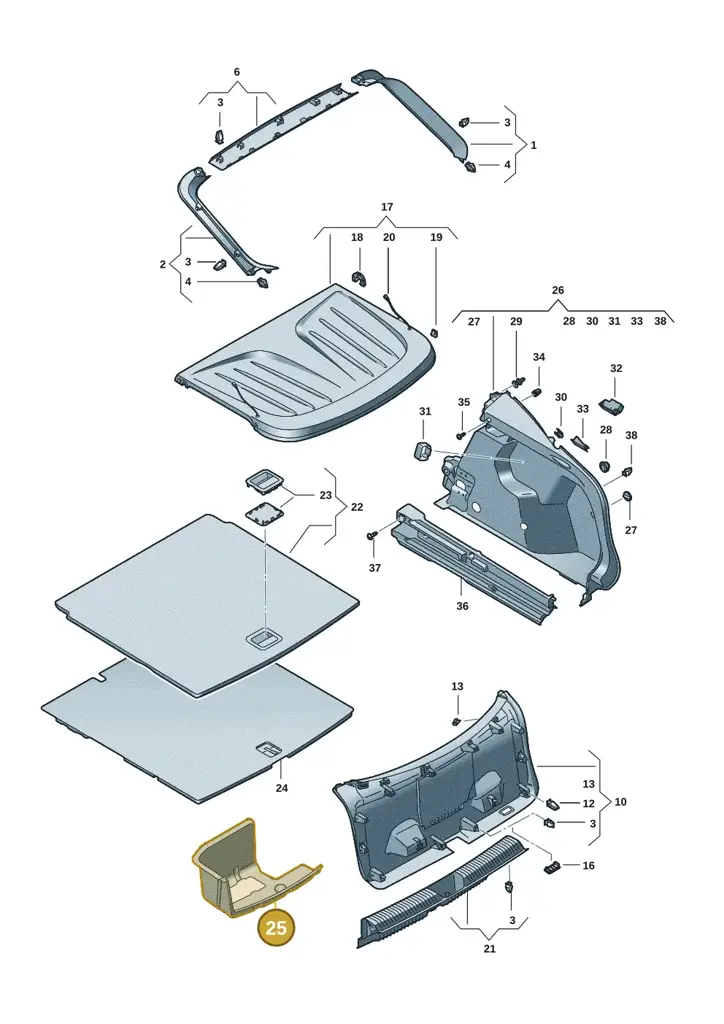 11H863544A — SEAT CUPRA Tavascan (2023-) diagram 20h867080, position 25