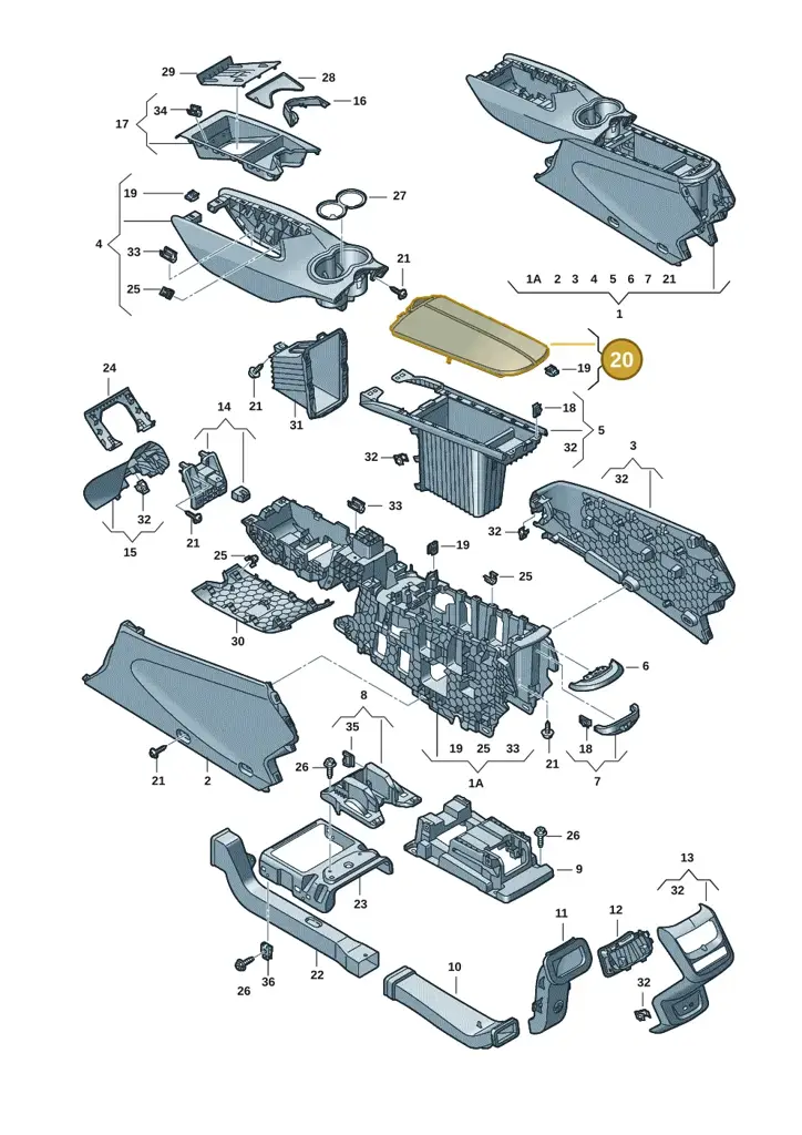 11H864207GID — SEAT CUPRA Tavascan (2023-) diagram 20h863060, position 20