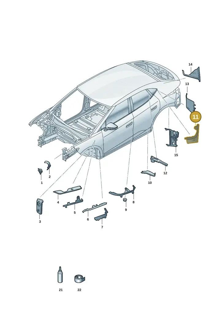 11H864633 — SEAT CUPRA Tavascan (2023-) diagram 11h864000, position 11