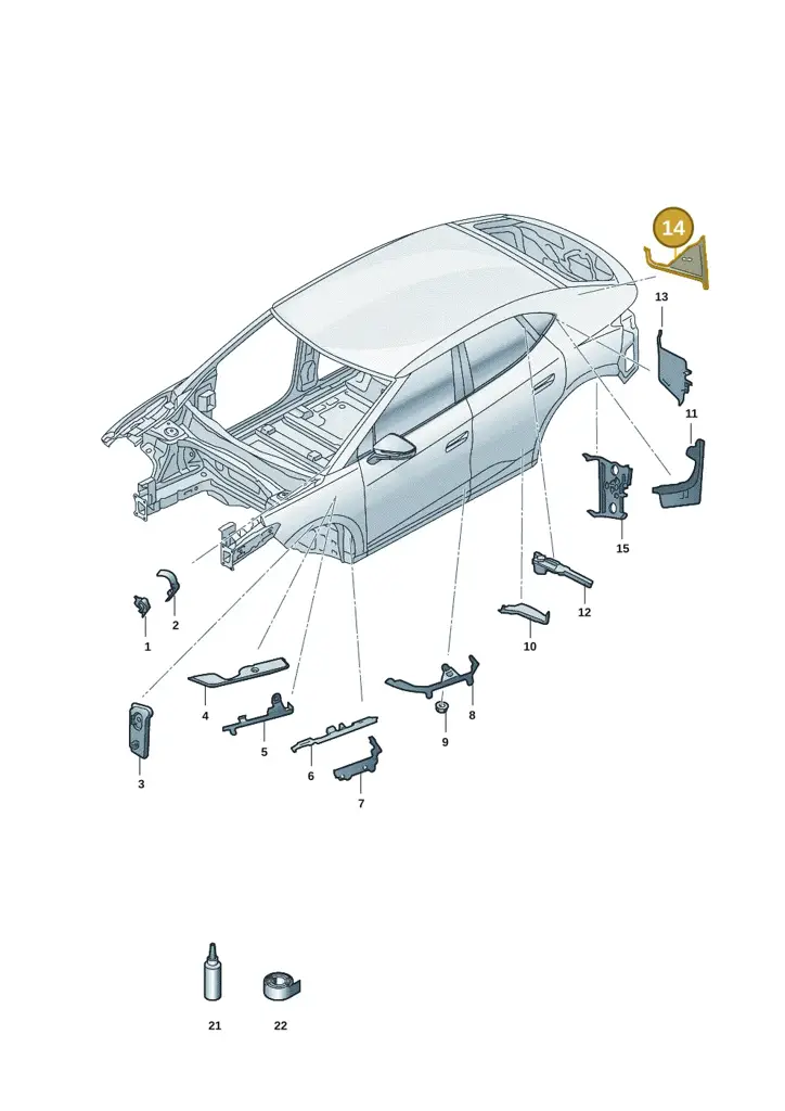 11H864637 — SEAT CUPRA Tavascan (2023-) diagram 11h864000, position 14
