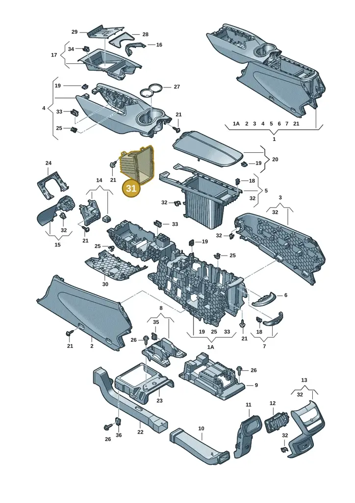 11H8649824PK — SEAT CUPRA Tavascan (2023-) diagram 20h863060, position 31