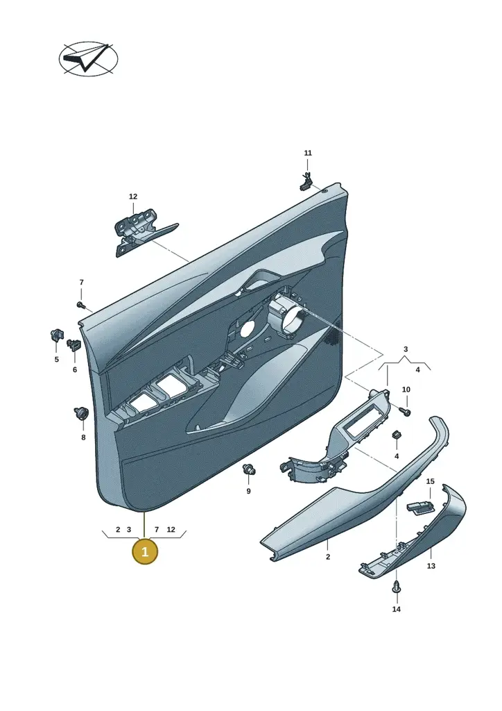 11H867012BXT — SEAT CUPRA Tavascan (2023-) diagram 20h867000, position 1