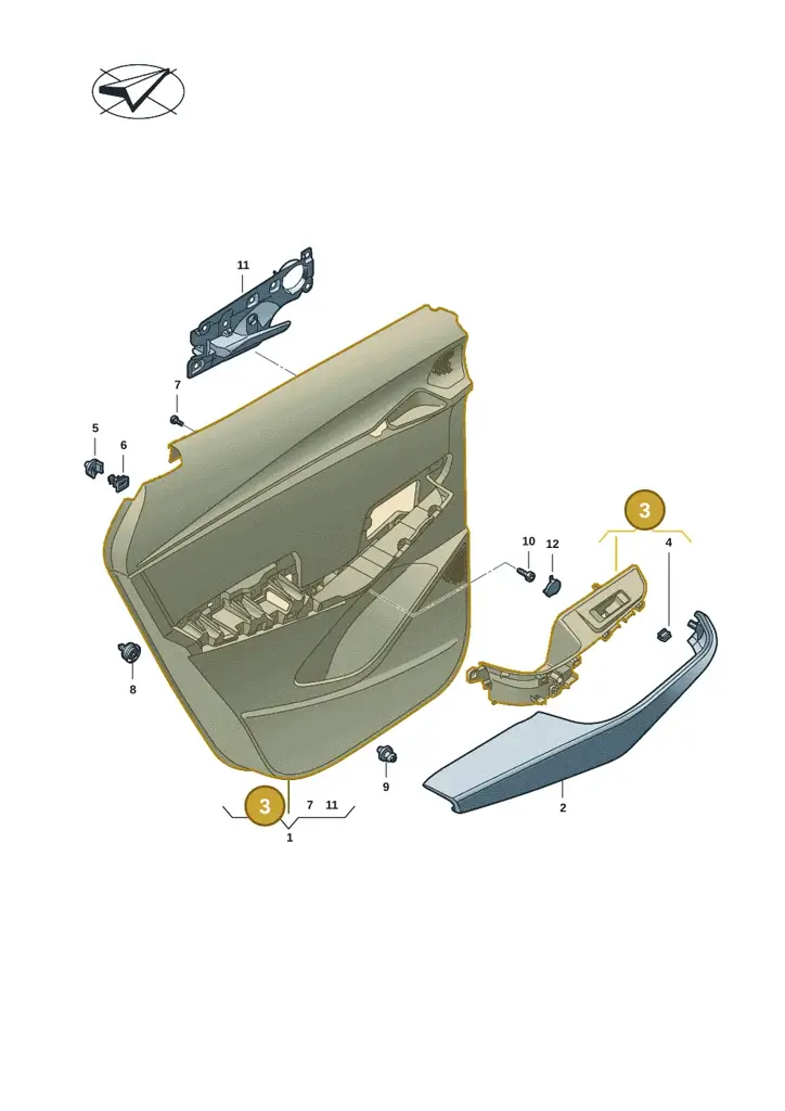 11H8671264PK — SEAT CUPRA Tavascan (2023-) diagram 20h867020, position 3