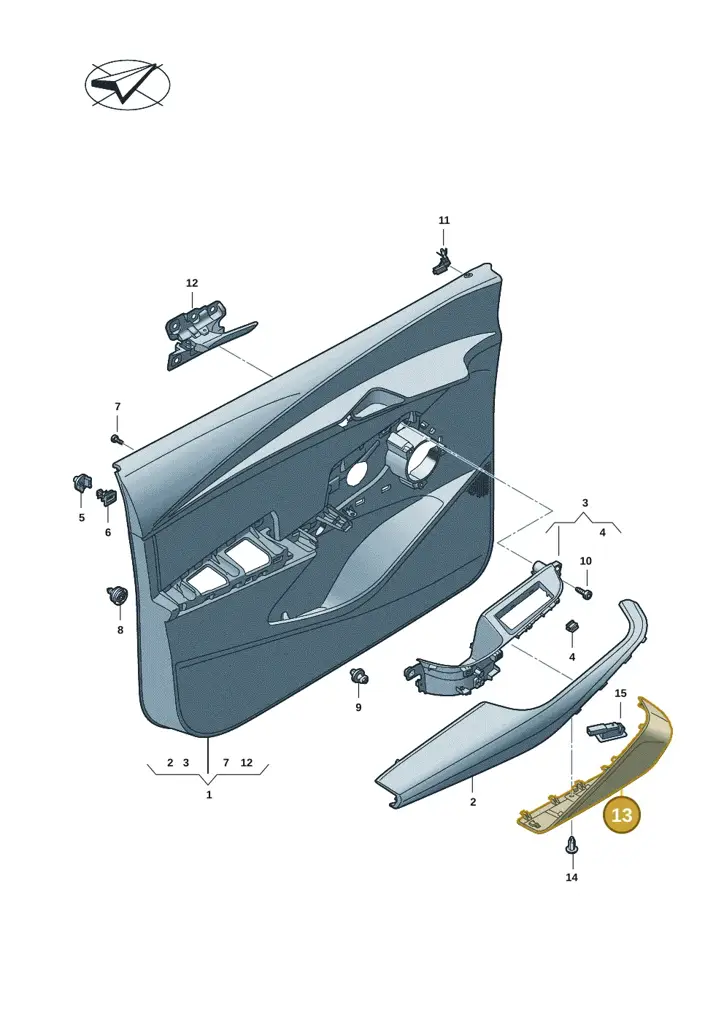 11H867198A4PK — SEAT CUPRA Tavascan (2023-) diagram 20h867000, position 13