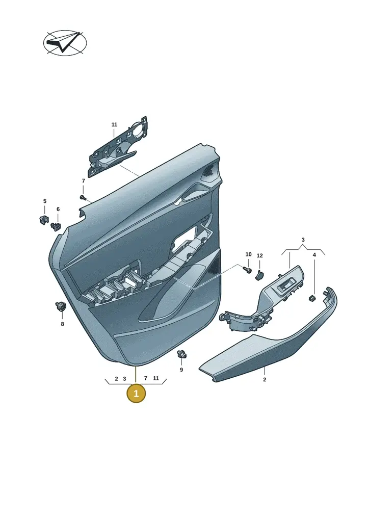 11H867211OVU — SEAT CUPRA Tavascan (2023-) diagram 20h867020, position 1