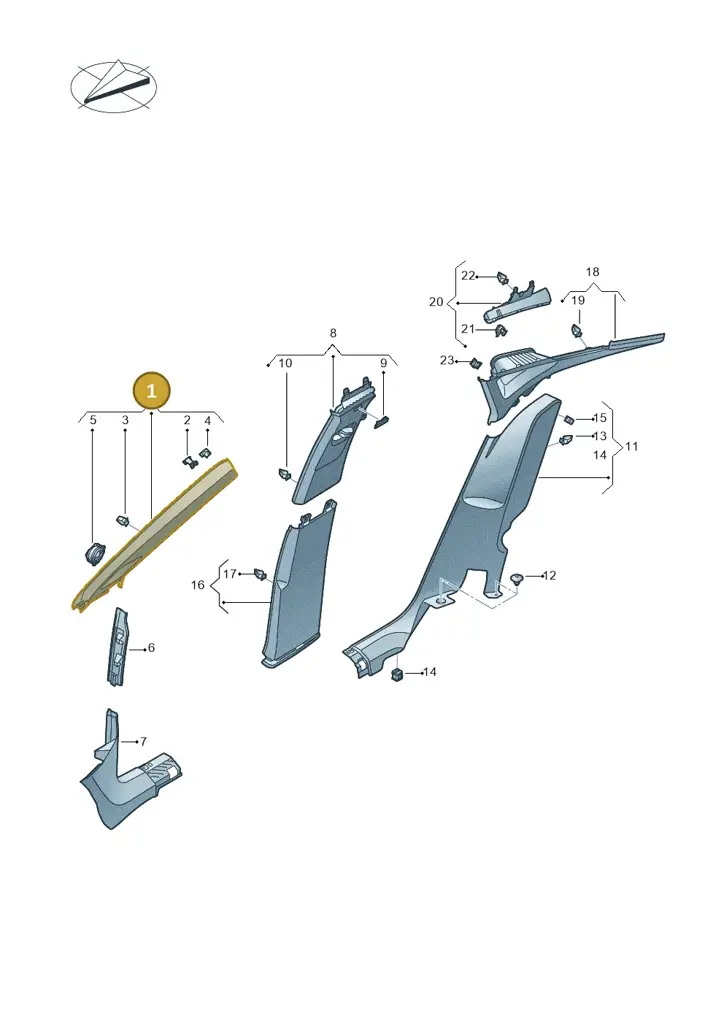 11H8672334PK — SEAT CUPRA Tavascan (2023-) diagram 20h867065, position 1