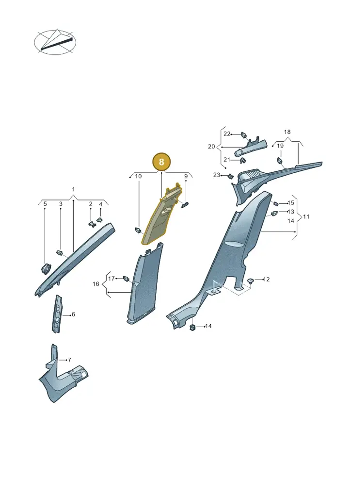 11H8672434PK — SEAT CUPRA Tavascan (2023-) diagram 20h867065, position 8