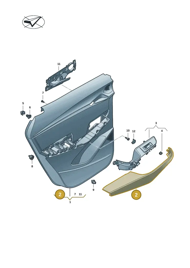 11H8673733D8 — SEAT CUPRA Tavascan (2023-) diagram 20h867020, position 2